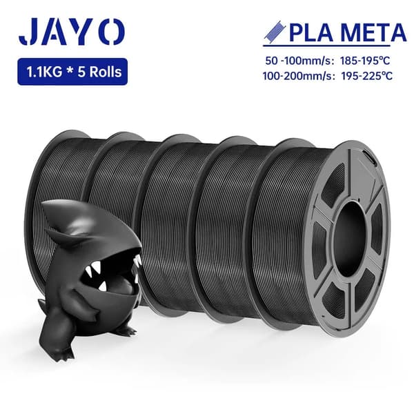 PLA Filament, 1,75MM Diameter, Holdbarhed og Glat Udskrivning,PLAMT Sort