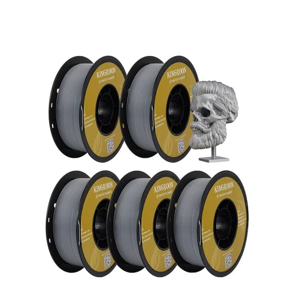 3D-skrivarfilament, miljövänligt material, precisionsteknik,5KG PLA SILVERFÄRGAD
