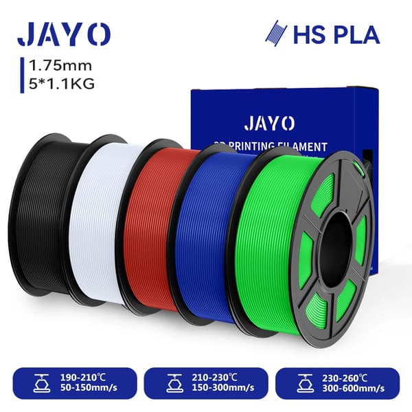 Hög hastighet PLA-filament, 1,75 mm diameter, 320 meter längd,HS-PLA BKWTRDBLGN