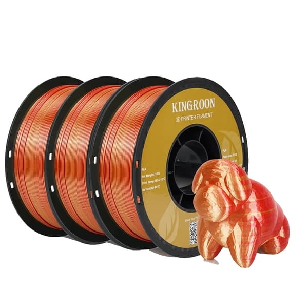 Dual-Färg Silk PLA Filament, 1,75 mm Diameter, 3 kg Paketvikt,3 kg färg a