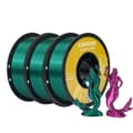 Miniatyrbild 1 av 2: Dual-Färg Silk PLA Filament, 1,75 mm Diameter, 3 kg Paketvikt,3 kg färg c