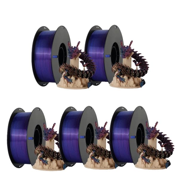 PLA-filament, 1,75 mm diameter, tri-färgad silke,5KG Silk Tricolor B