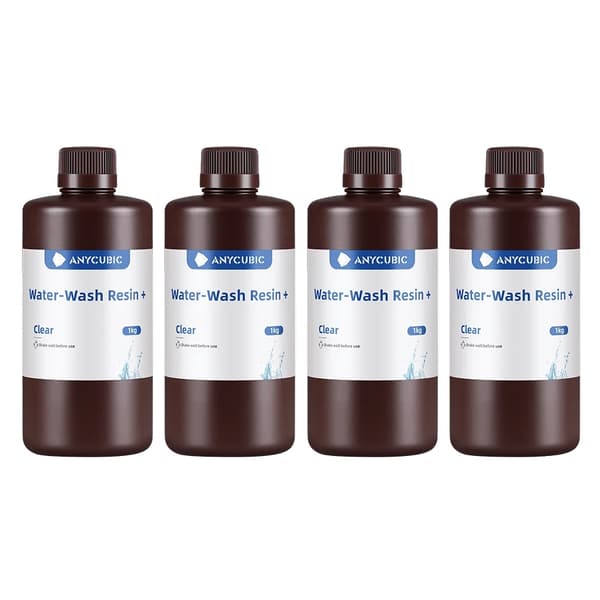ANYCUBIC Vattenlöslig Resin, Klar 2 KG, Kompatibel med LCD-skrivare,Klar 4 kg