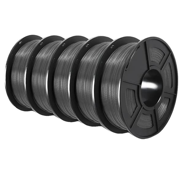 3D-skrivarfilament, 1,75 mm diameter, miljövänligt material,Petg Gray 5