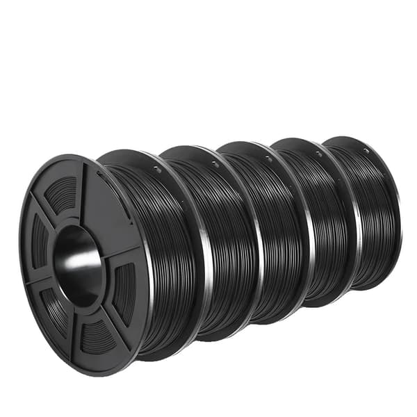 3D-printer filament, 1,75 mm diameter, miljøvenligt materiale,PETG Black 5