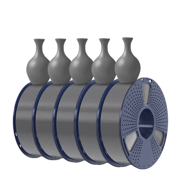 3D Printfilament, 1KG Rulle, Høj Præcision,META grå