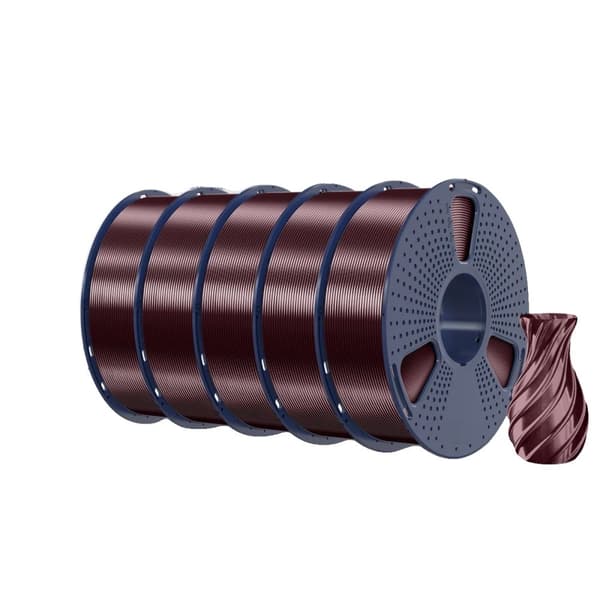 TPU Silke 3D Filament, 5 KG Vikt, Lätt att Skriva Ut,5KG Bourgogne