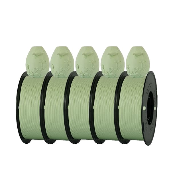 PLA Matt Filament, 1,75 mm Diameter, Miljövänligt Material,PLA Matt Grön