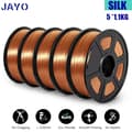 Miniatyrbild 2 av 2: JAYO PLA+ SILK Filament, 1,75 mm Diameter, 5,5 kg Vikt,SILK Koppar 5.5KG