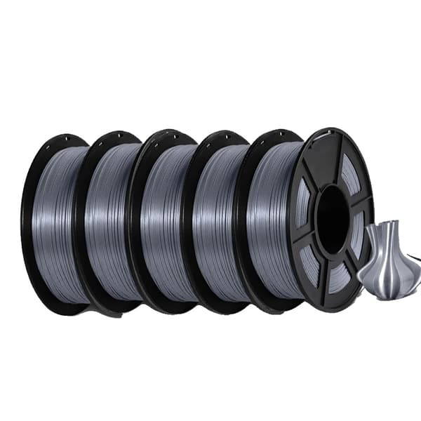 JAYO PLA+ SILK Filament, 1,75 mm Diameter, 5,5 kg Vægt,SILK Grå 5.5KG