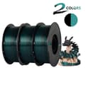 Miniatyrbillede 2 af 2: Dual-Color Silk PLA Filament, 1,75 mm Diameter, 3 kg Pakkevægt,3KG Farve M