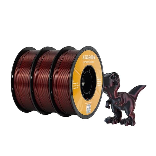 Dual-Color Silk PLA Filament, 1,75 mm Diameter, 3 kg Pakkevægt,3KG Farve K