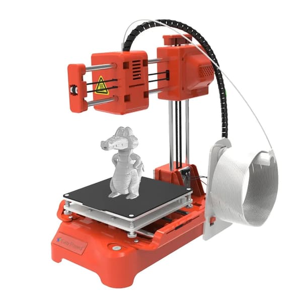 3D Mini Printer, Ingen Opvarmet Seng, En-Tast Print,orange hvid