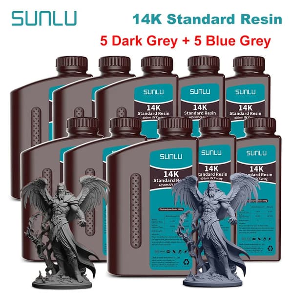 SUNLU 14K 3D Print Harpiks, Hurtig Hærdning, Høj Præcision, Lav Lugt,14KST DG BG