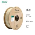 Miniatyrbillede 2 af 2: PLA+ 3D-printer filament, 1,75 mm diameter, 1 kg spole,Kno White 10Pcs