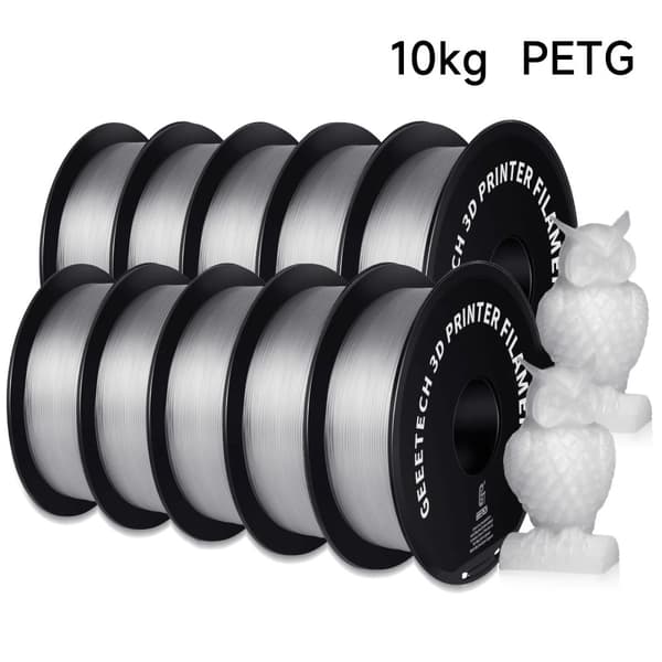 3D-utskrift filament, 1,75 mm diameter, miljövänligt PETG-material,Transparent