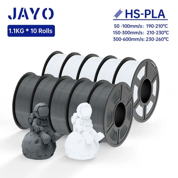 JAYO PLA Filament, 1,1 kg Høj Hastighed, 1,75 mm Diameter,HS-PLA 5WT 5GY