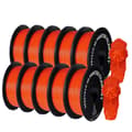 Miniatyrbild 1 av 2: 3D-utskrift filament, 1,75 mm diameter, miljövänligt PETG-material,Orange
