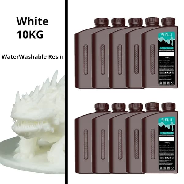 SUNLU 3D-skrivharpiks, 10KG Standard, Vattenlöslig Funktion,Vatten-tvätt WT