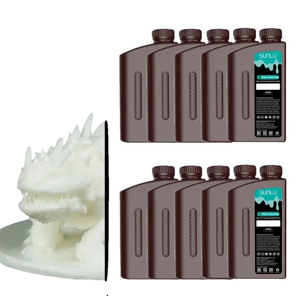 SUNLU 3D-skrivharpiks, 10KG Standard, Vattenlöslig Funktion,Vatten-tvätt WT