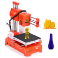 Miniatyrbillede 2 af 2: 3D-printer til børn, 100x100x100 mm printstørrelse, én-knaps printning,Orange