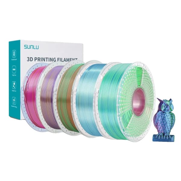 PLA PLUS Silke Filament, 5KG Icke-toxisk, 1,75 mm Diameter,Blanda färger 9