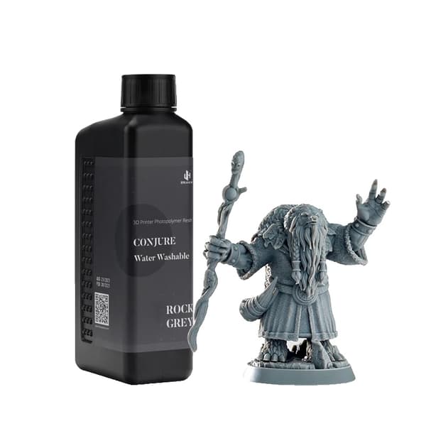 3D-printer fotopolymerharpiks, vandvaskbar, høj præcision,Sten Grå-1kg