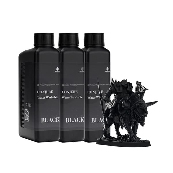 3D-skrivare fotopolymerharpiks, vattenlöslig, hög precision,Svart-3kg