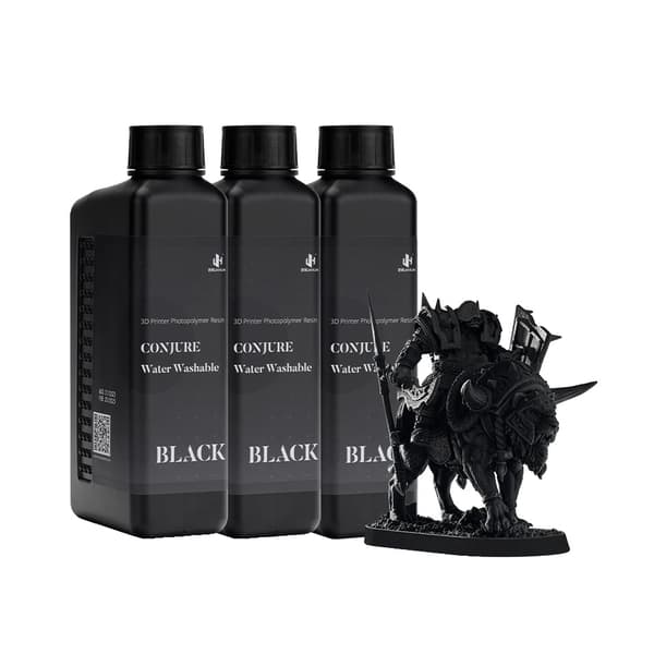 3D-skrivare fotopolymerharpiks, vattenlöslig, hög precision,Svart-3kg