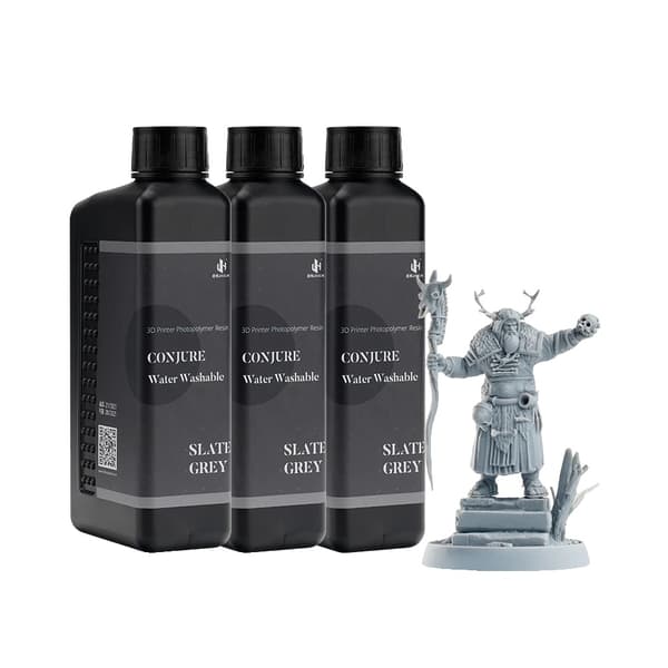 3D-skrivare fotopolymerharpiks, vattenlöslig, hög precision,Skiffergrå-3kg