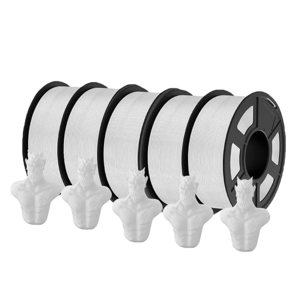 PLA 3D-skrivarfilament, 1,1 kg, Slät utskrift,Pla plus vit