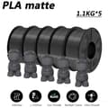 Miniatyrbillede 2 af 2: PLA 3D-printer filament, 1,1 kg, glat udskrivning,Pla mat 5gy