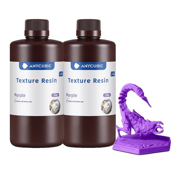 Korkean tarkkuuden 3D-tulostushartsi, matta pinta, parannettu kestävyys,Violetti 2 kg