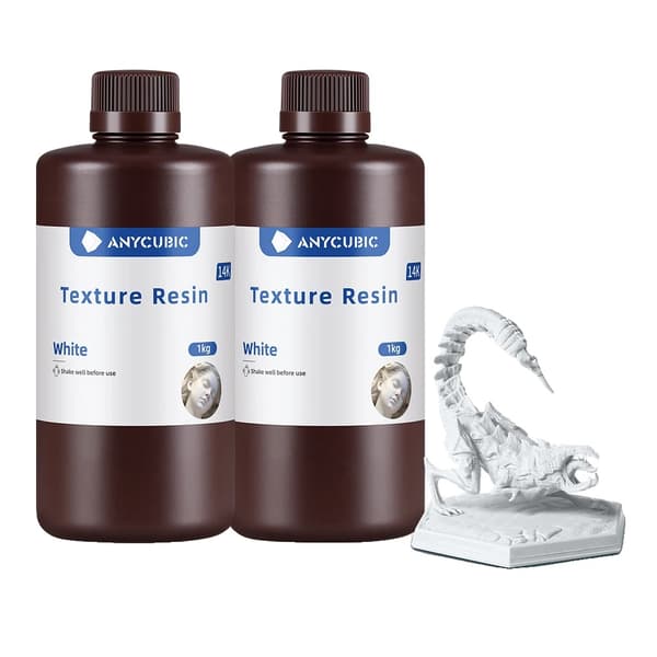 Højpræcisions 3D-print harpikse, mat finish, forbedret sejhed,Hvid 2 kg