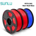 Miniatyrbillede 2 af 2: PETG Filament, 1,75 mm Diameter, Miljøvenlig, Lav Shrinkage,PETG-2RD-1BL