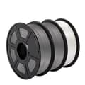Miniatyrbillede 1 af 2: PETG Filament, 1,75 mm Diameter, Miljøvenlig, Lav Shrinkage,PETG-2GY-1WT