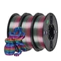 Miniatyrbillede 1 af 2: Silk PLA Rainbow 3D-printer filament, 5 kg Silk Candy, 5 kg Silk Forest,3 kg Silke Univers