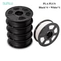 Miniatyrbillede 2 af 2: PLA Plus filament, multicolor, 1,75 mm diameter,PLA PLUS 4BK1WT