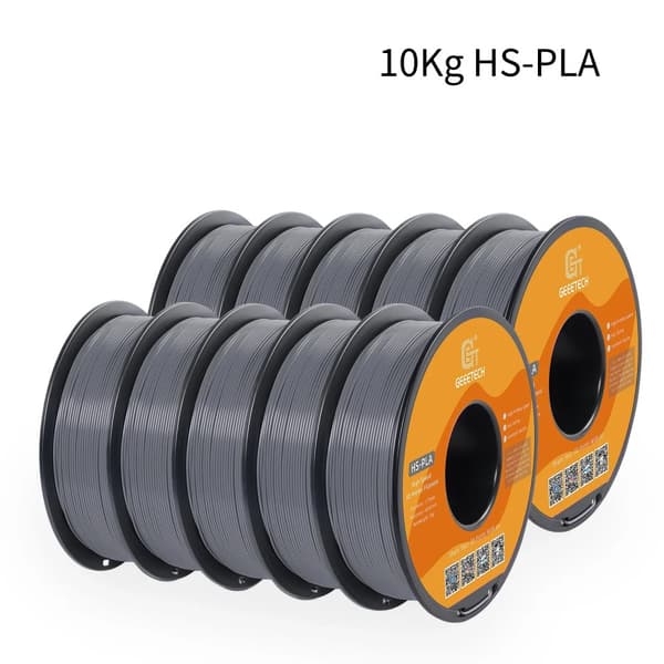 Hög hastighet PLA-filament, 10 kg vikt, 1,75 mm diameter,GRÅ