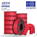 Miniatyrbild 2 av 2: PLA Matt Filament, 1,75 mm Diameter, Slät Matt Yta,PLA YG Röd 11kg
