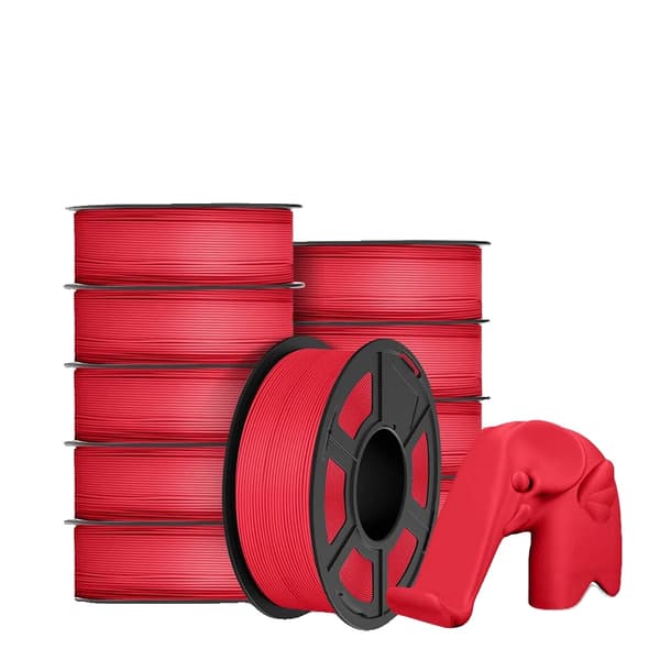 PLA Matt Filament, 1,75 mm Diameter, Slät Matt Yta,PLA YG Röd 11kg