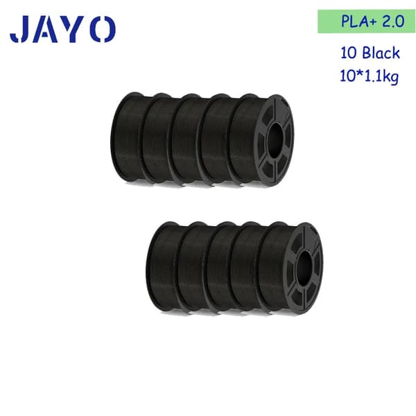 PLA+ 2.0 3D-skrivartillbehör, Hög precision, Miljövänlig,PLAPLUS 2.0 10BK