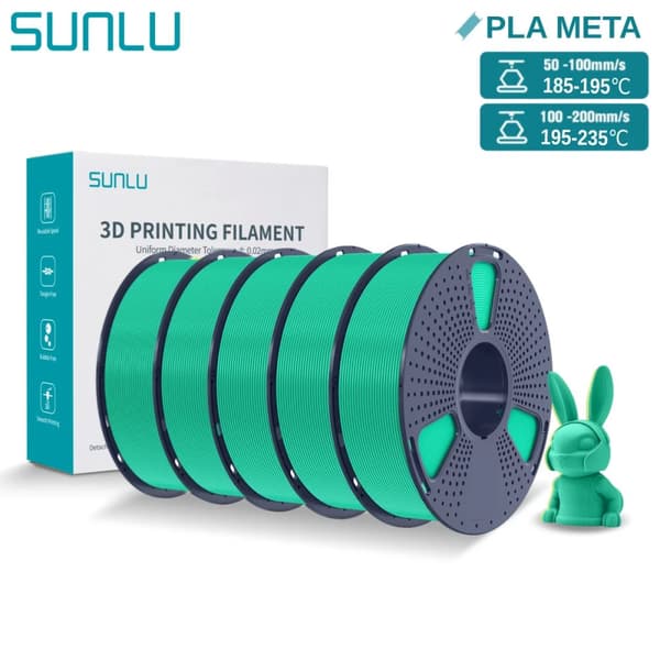 3D-utskrift filament, 1,75 mm diameter, 185-195°C utskriftstemperatur,5KG Mynta Grön