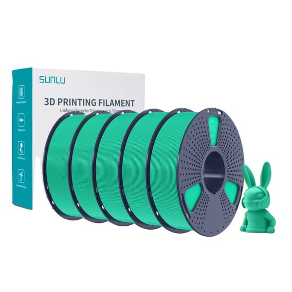 3D-utskrift filament, 1,75 mm diameter, 185-195°C utskriftstemperatur,5KG Mynta Grön