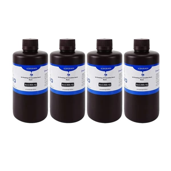 405nm UV-harts, hög kompatibilitet för LCD-skrivare, flera färg- och viktalternativ,4 kg svart UV -harts
