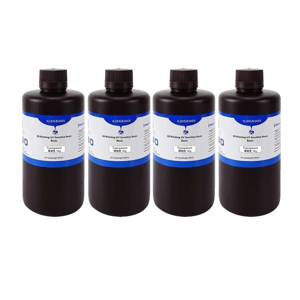 405nm UV-harts, hög kompatibilitet för LCD-skrivare, flera färg- och viktalternativ,4 kg transp uv harts