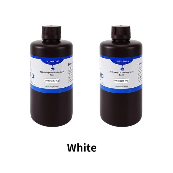 405nm UV-harts, hög kompatibilitet för LCD-skrivare, flera färg- och viktalternativ,2 kg vit UV -harts