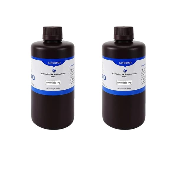 405nm UV-harts, hög kompatibilitet för LCD-skrivare, flera färg- och viktalternativ,2 kg vit UV -harts