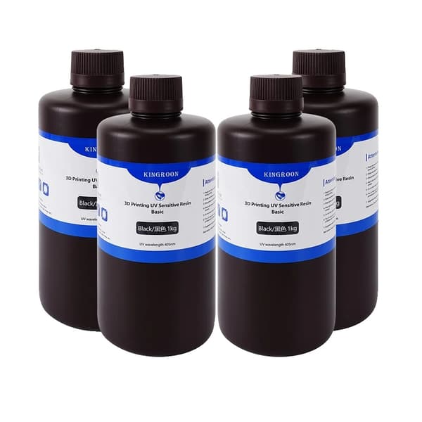 405nm UV Harpiks til LCD 3D-printere, Høj styrke, Lav skrumpning,4 kg sort standard
