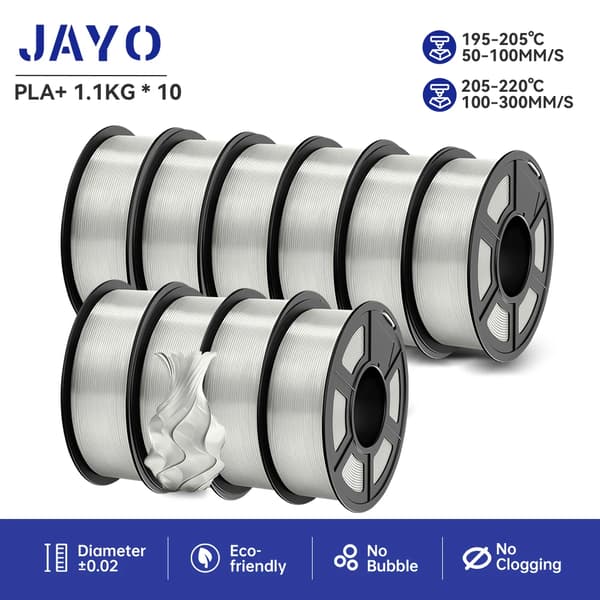 3D-skrivarfilament, 1,75 mm diameter, miljövänligt material,PLA PLUS-10TP
